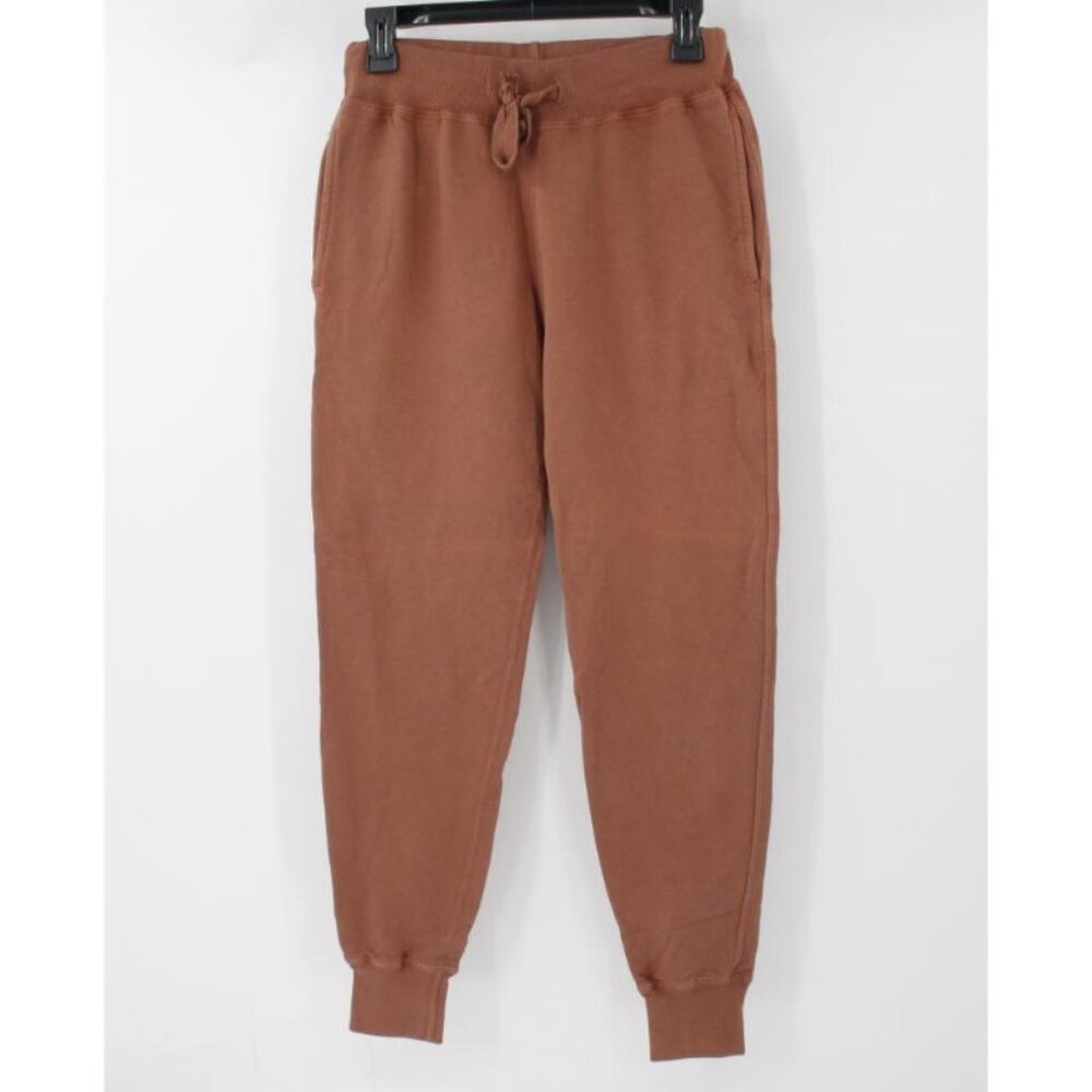 Hiro clark sweatpants Women's XS jogger pants high waist drawstring cotton brown
